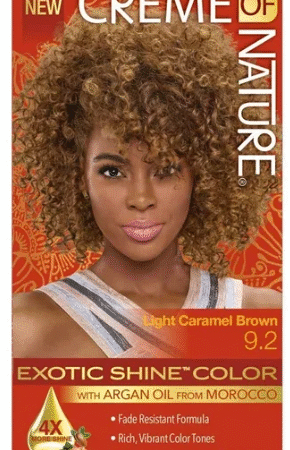Creme of Nature Exotic Shine Color Light Caramel Brown 9.2