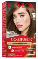 Revlon ColorSilk with Bond Repair Complex Permanent Hair Dye, Light Brown 51