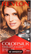 Revlon ColorSilk with Bond Repair Complex Permanent Hair Dye, Lightest Golden Brown 57